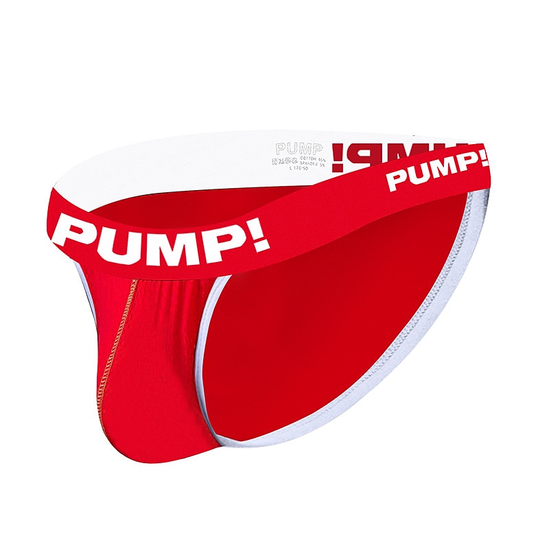 Men's 1pack Basic Panties Briefs Print Cotton Antibacterial Leak Proof Letter Mid Waist Black Red 2025 - $9.99 –P7