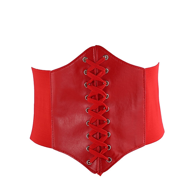 Per donna Cintura larga Cintura a corsetto Similpelle Senza fibbia Geometrica Da cerimonia Feste Giornaliero Bianco Nero Rosso Caffè del 2025 a $8.49 –P5