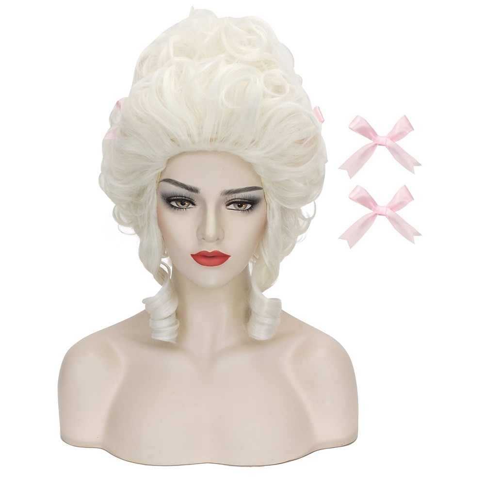 Peruca Cosplay Rainha Vermelha para Mulheres e Meninas Pré-estilizada Curta Cacheada e Fluffy Perucas de Festa Cosplay Halloween de 2025 por $24.99 –P7
