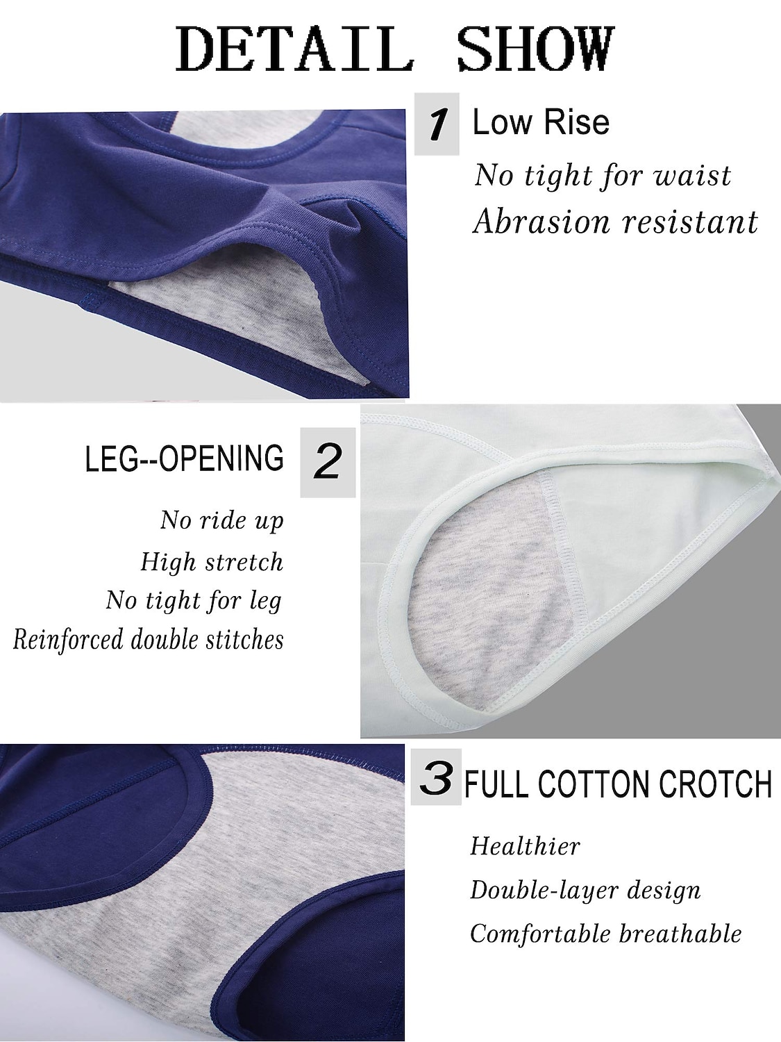 lenjerie de corp pentru perioada, chiloți menstruali din bumbac hipster rezistenti la scurgeri pentru femei, cu flux intens, kit de început pentru prima perioadă, slipuri ținute acasă 2025 - $8.99 –P14