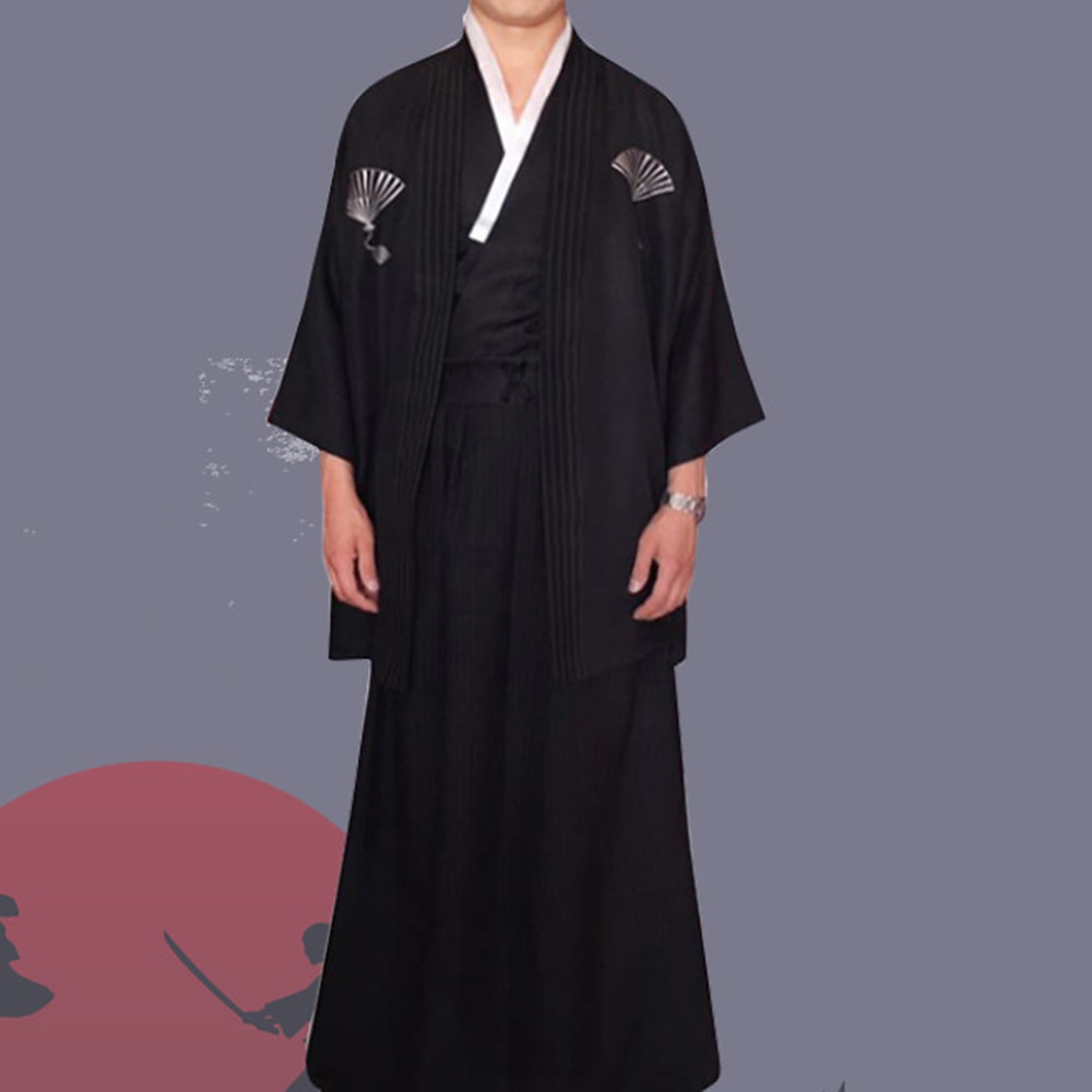 Men's Yukata Robe Kimono Japanese Traditional Masquerade Adults Kimono Coat Party 2025 - $56.99 –P6