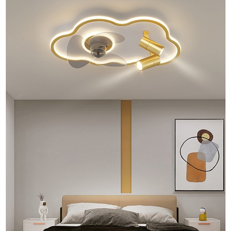 stropní světlo led minimalistická ložnice cloud stropní ventilátor lampa jednoduchá moderní s reflektorem domácí jídelna stropní ventilátor integrované stropní svítidlo 2025 - $273.49 –P3