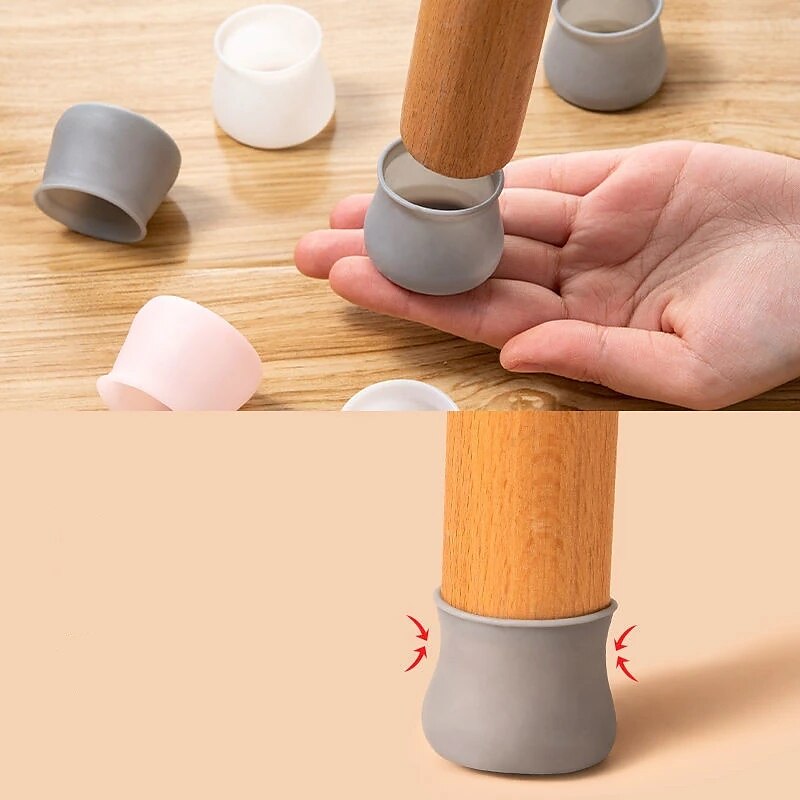 40 Stück Stuhl- oder Tischbein-Fußabdeckung Silikon-Hocker rutschfeste Stumm-Fußabdeckung Tisch- und Stuhlschutzabdeckung verschleißfeste Fußauflage 2025 - $12.49 –P5