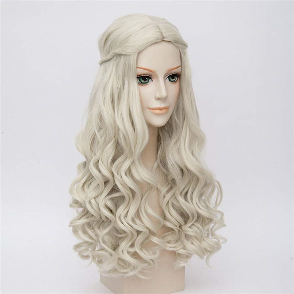 cosplay alice nel paese delle meraviglie 2 parrucche specchio della regina bianca parrucche sintetiche parrucche ondulate lunghe parrucche di halloween del 2025 a $27.99 –P4