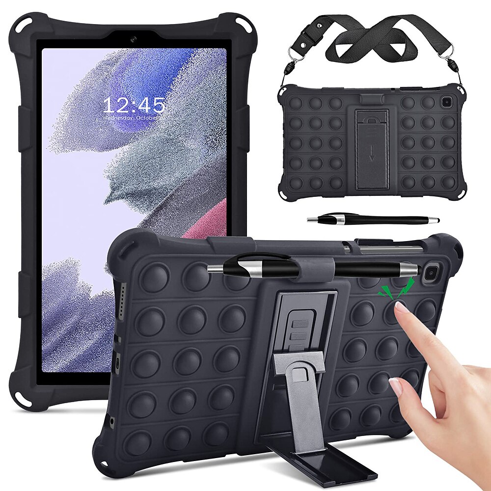 Tableta Carcasa Funda Para Samsung Galaxy Tab S8 11'' S7 11'' A7 Lite 8.7'' A7 A 8.0" 2022 2021 2020 2019 con Soporte Portalápiz Tirantes de Hombro Caricatura Gel de Sílice Para Niños 2025 - $24.99 –P1