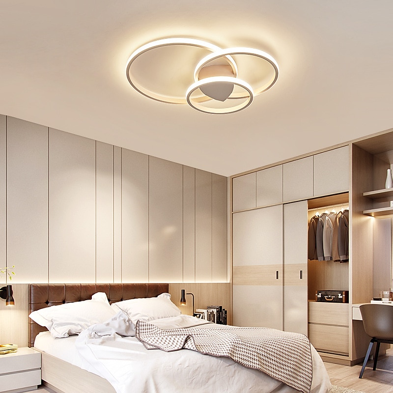 55 cm dimbare plafondlamp led metaal moderne stijl mode geschilderde afwerkingen 220-240v 2025 - $253.79 –P2