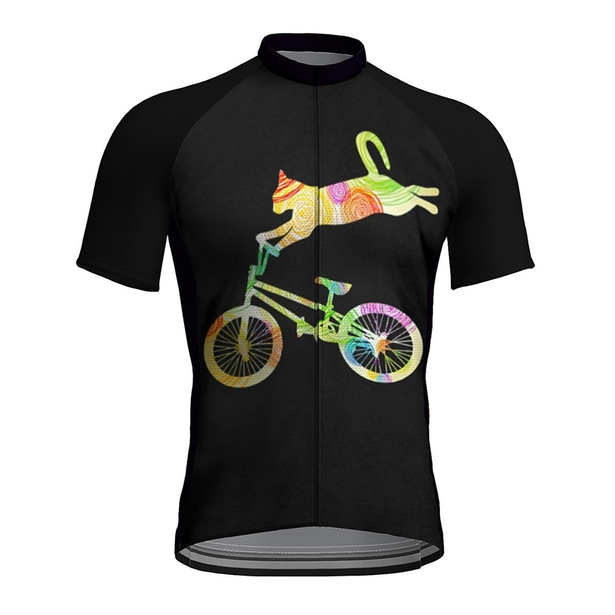 Herren Radtrikot fahrradbekleidung Fahrradtrikot Kurzarm Fahhrad Trikot Shirt mit 3 Gesäßtaschen MTB Mountain Rennrad Atmungsaktiv Schnelltrocknend Feuchtigkeitsableitung Reflexstreiffen Schwarz Rot 2025 - $28.99 –P7