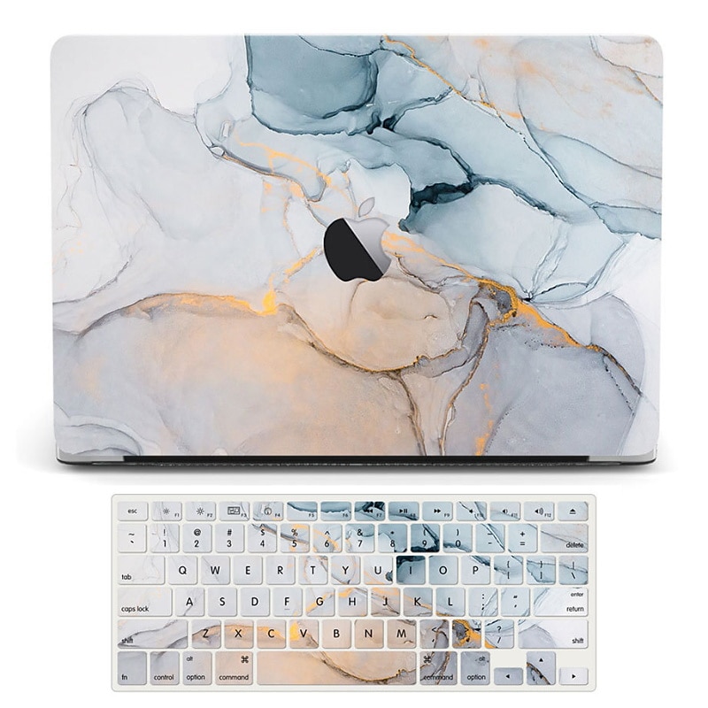 capa para macbook air touch id retina display laptop capa dura de plástico com capas de teclado para 2021 2020 2019 2018 a2337 a2179 a1932 de 2025 por $24.99 –P5