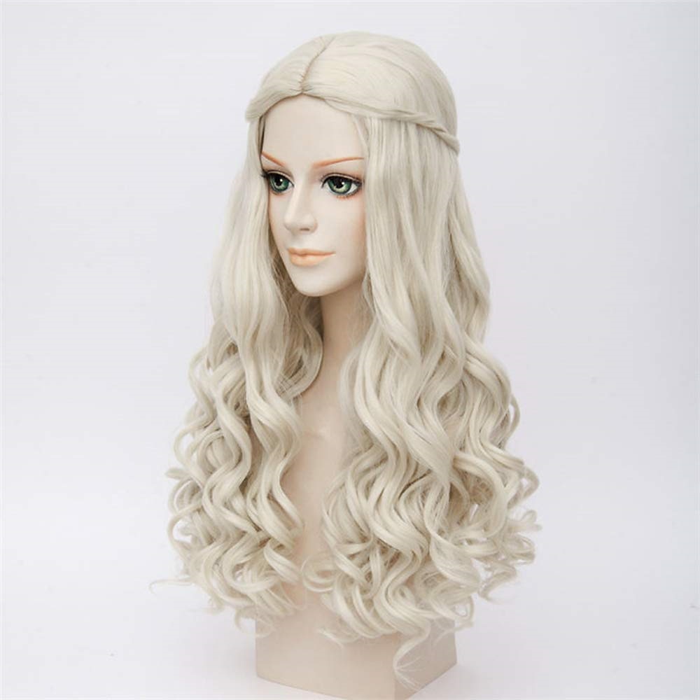 cosplay alice nel paese delle meraviglie 2 parrucche specchio della regina bianca parrucche sintetiche parrucche ondulate lunghe parrucche di halloween del 2025 a $27.99 –P3