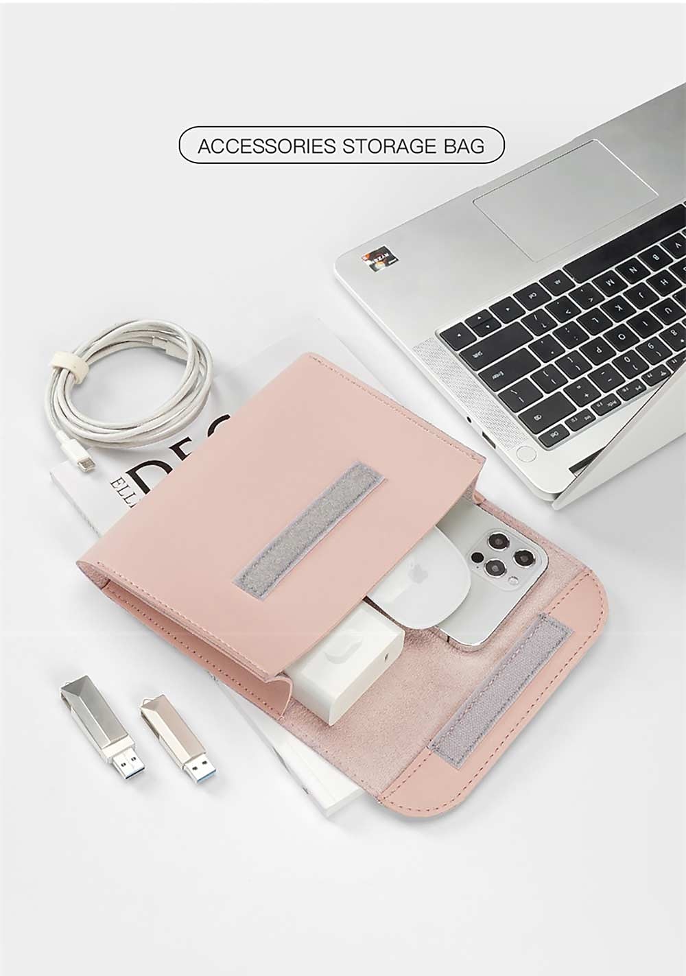 2025年 ラップトップスリーブ 12 " 13 " 15 " インチ と互換性があります Macbook Air Pro, HP, Dell, Lenovo, Asus, Acer, Chromebook Notebook 防水機能 耐衝撃 PUレザー 純色 のために 営業所  コレクション – $20.99 –P11