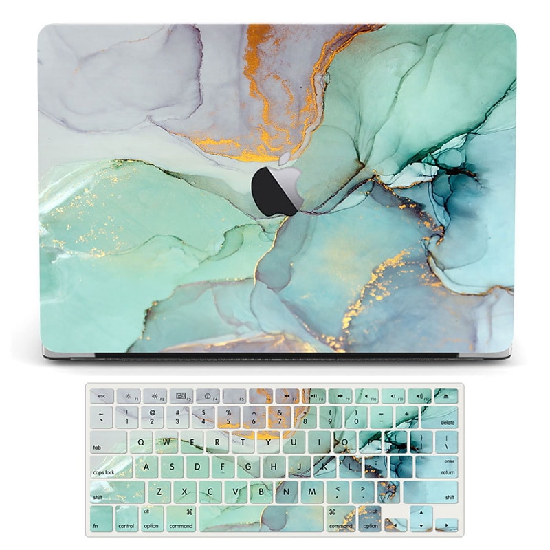 MacBook Custodia Compatibile con Macbook Air Pro 13.3 14 16.0 pollice Resistente Plastica Effetto marmo del 2025 a $26.99 -P9
