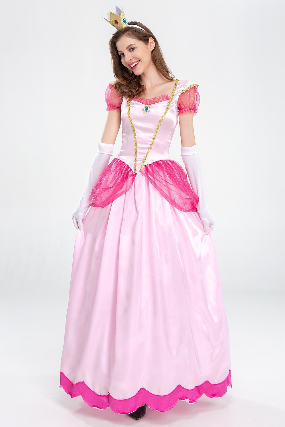 Pohádkové Princezna Peach Cosplay kostým Prázdninové šaty Sladký Filmové kostýmy for Dámské Dospělé Plesová maškaráda loučení se svobodou nevěsty 2025 - $56.99 –P6