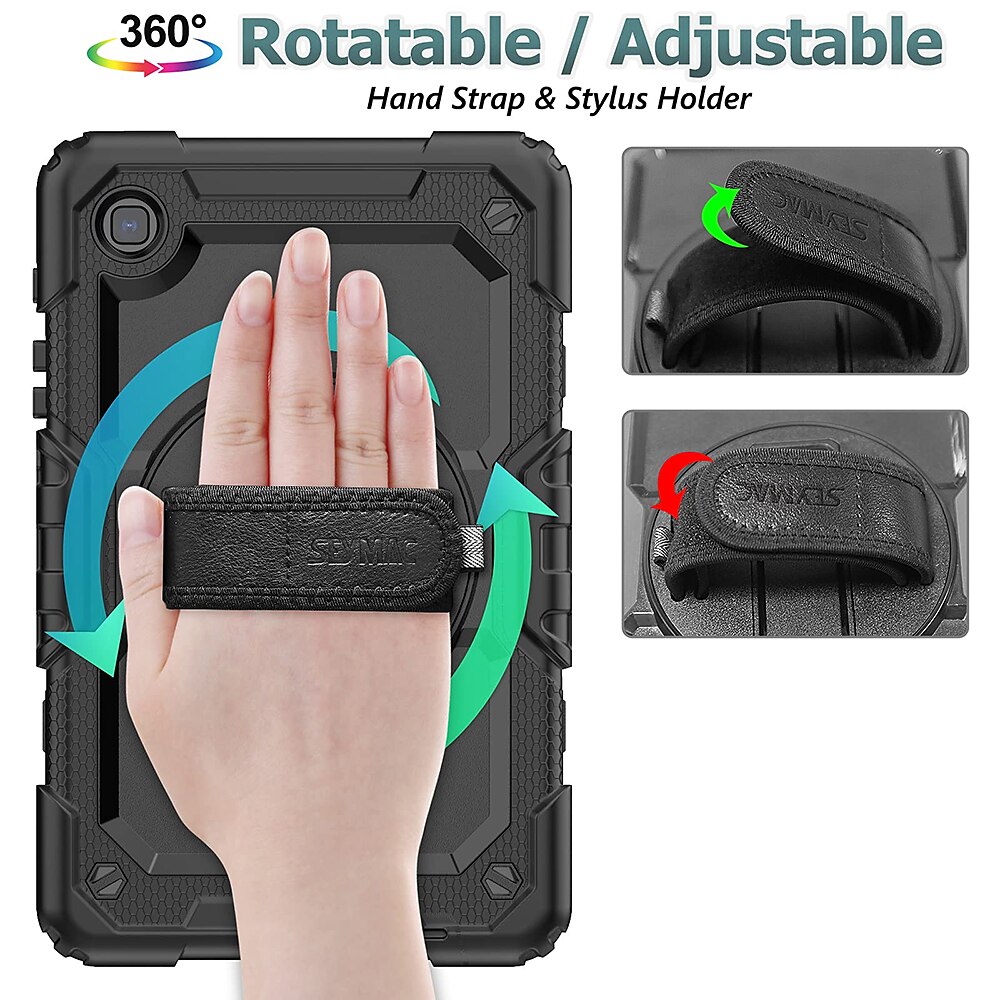 Tablet Case Cover For Samsung Galaxy Tab A8 10.5'' A7 Lite 8.7'' A7 10.4'' A 8.0" 2022 2021 2020 2019 Portable Handle with Stand Holder TPU 2025 - $38.99 –P2