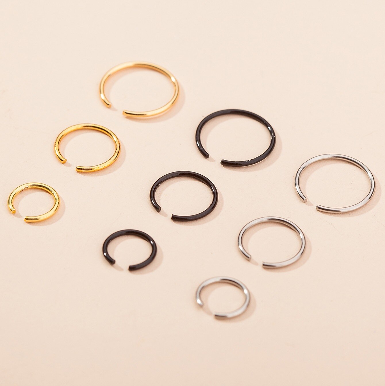 Aro do nariz / pino do nariz / piercing no nariz Personalizada à moda Artistíco Mulheres Bijuteria de Corpo Para Feriado Encontro Clássico Aço Inoxidável + Plástico ABS Palhaço Como na Foto 9pcs de 2025 por $4.49 –P3