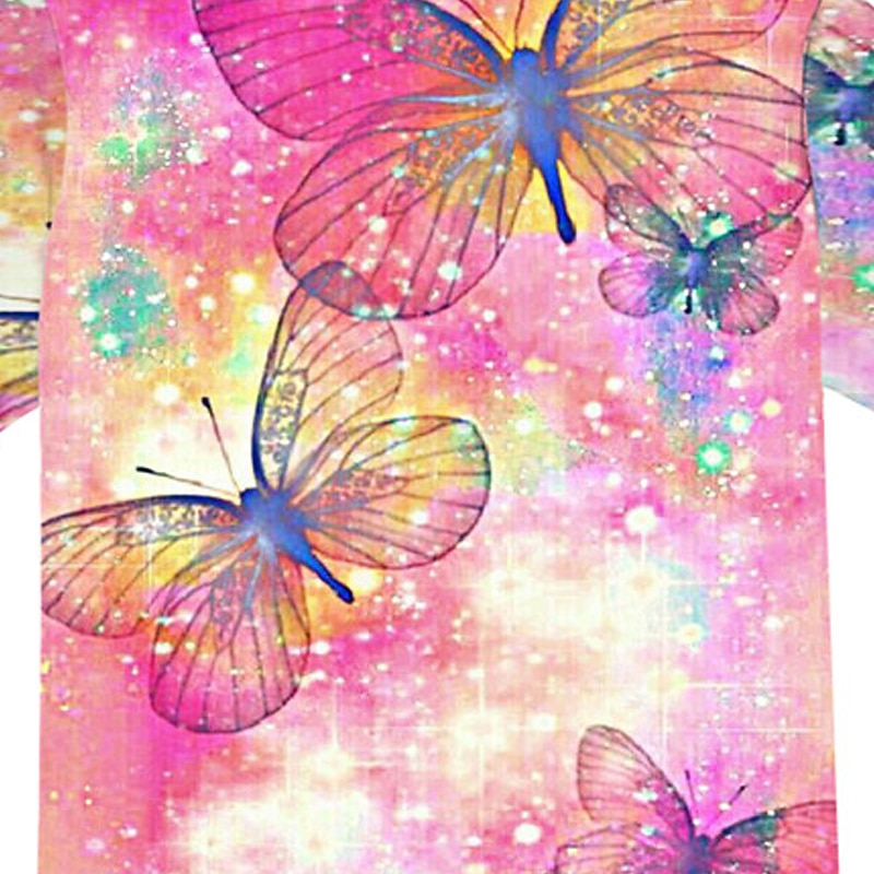 Fete 3D Animal Fluture Tricou Manșon scurt Tipărire 3D Vară Primăvară Activ Modă Drăguţ Poliester Copii 3-12 ani În aer liber Zilnic Fit regulat 2025 - $11.99 –P5