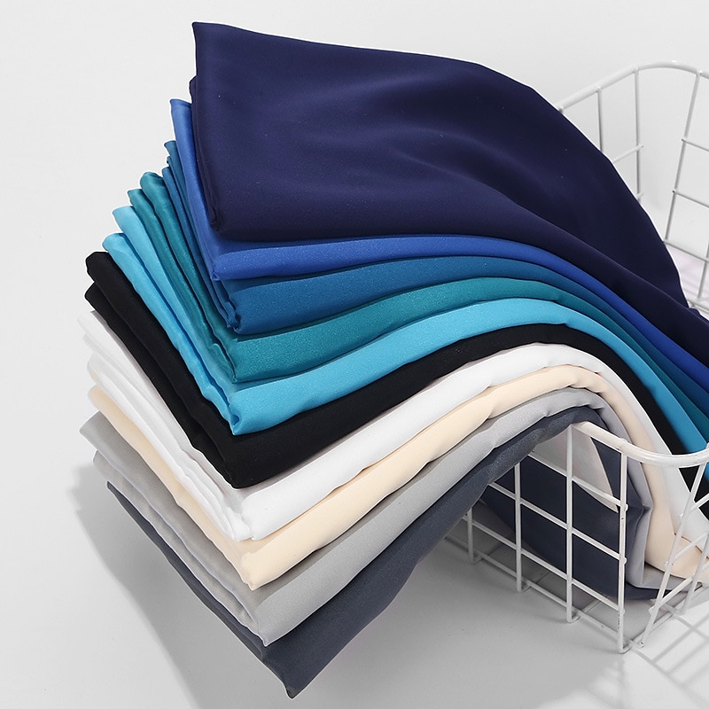 1 peça de luxo lenço de seda feminino lenço hijab longo xale muçulmano turbante bandana lenços de cetim envoltórios de cabeça de 2026 por $11.49 –P1