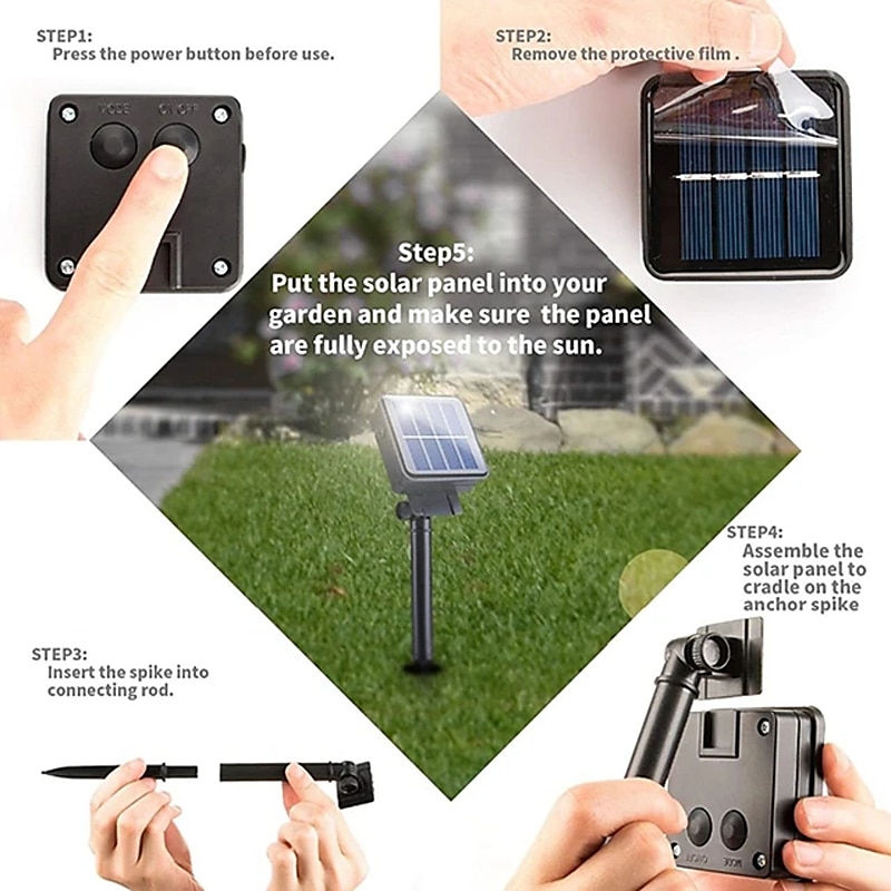 Mini Globe String Lights Solar LED Fairy String Lights Waterproof 12M 7M 6.5M 8 Modes Lighting Outdoor Garden Decoration Light Christmas Tree Hanging Lights Balcony Yard Wedding Party Holiday Decor 2025 - $8.99 –P15