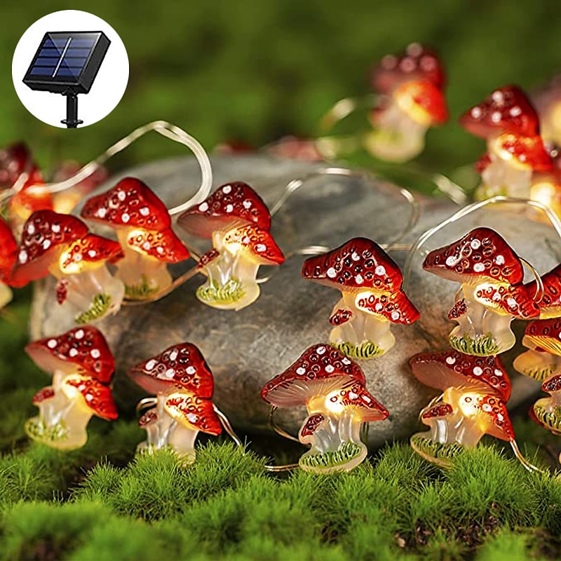solenergi kirsebærblomst lysstreng 4m 40led utendørs vanntett hage fe lys jule bryllupsfest uteplass helligdager balkong hjem dekorasjon 8 modus belysning 2025 - $23.99 –P9