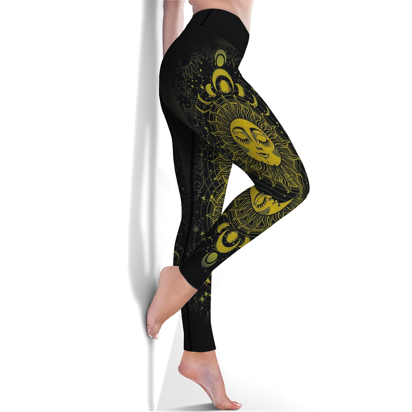 בגדי ריקוד נשים Sports Gym Leggings מכנסי יוגה מותניים גבוהים ספנדקס לבן ירוק צהוב טייץ חתוך הדפס כוכבם וגלקסיה בקרת בטן באט הרם בגדים בגדים יוגה כושר וספורט כושר אמון ריצה / גמישות גבוהה / אתלטי 2026 - $18.99 –P2