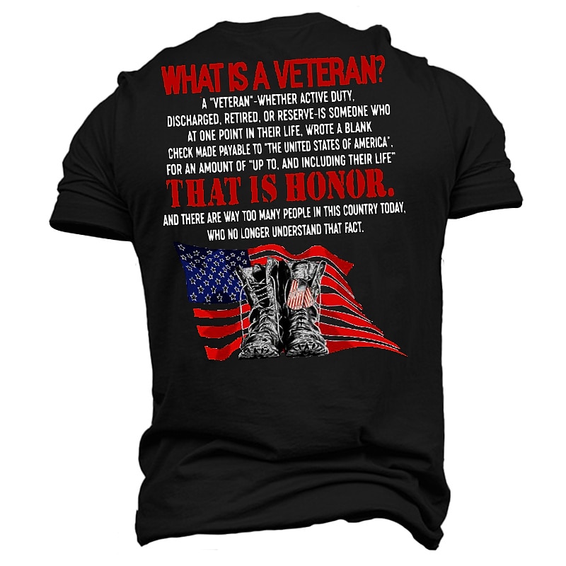 T-shirt graphique à lettres pour hommes humoristique pour vétérans patriotes et patriotes T-shirt à manches courtes T-shirt en 3D chemise à col ras du cou vintage sports designer extérieur street de 2025 ? $17.99 –P3