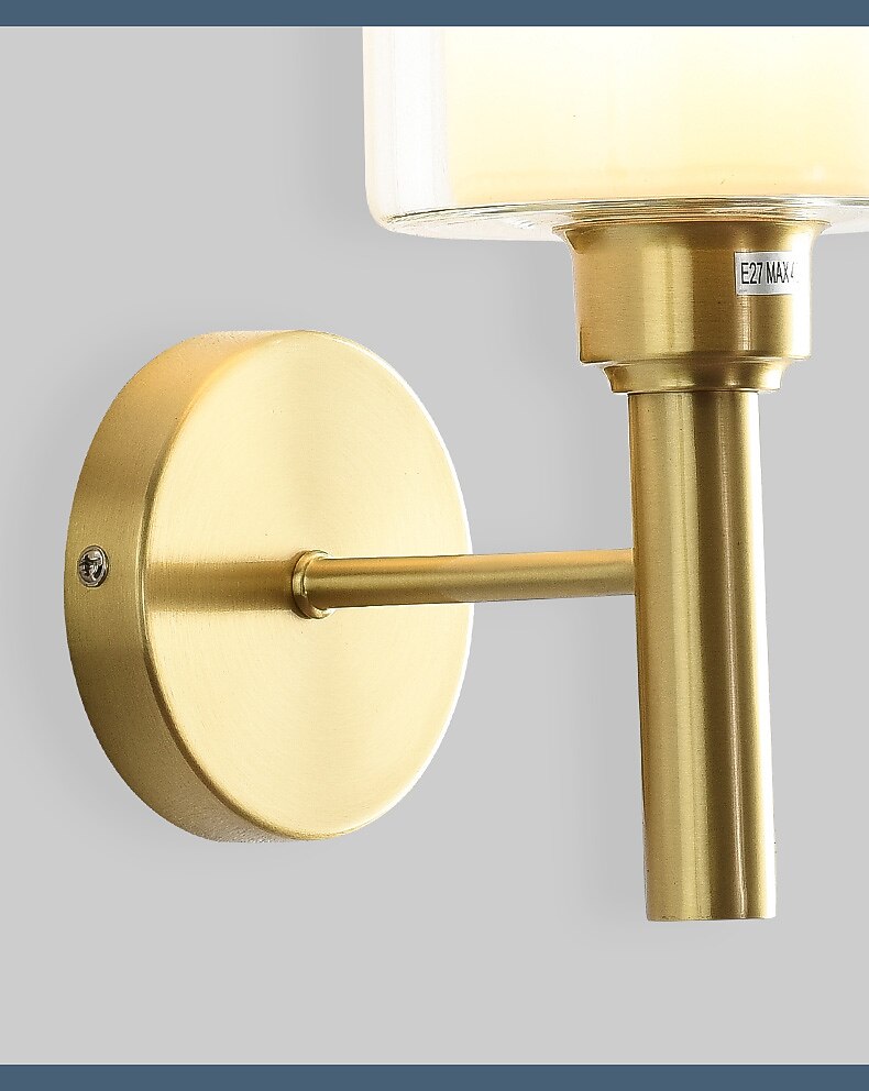 תאורת קיר מודרנית שטוחה, led סלון חדר שינה אור קיר נחושת 220-240v 2025 - $174.99 –P9