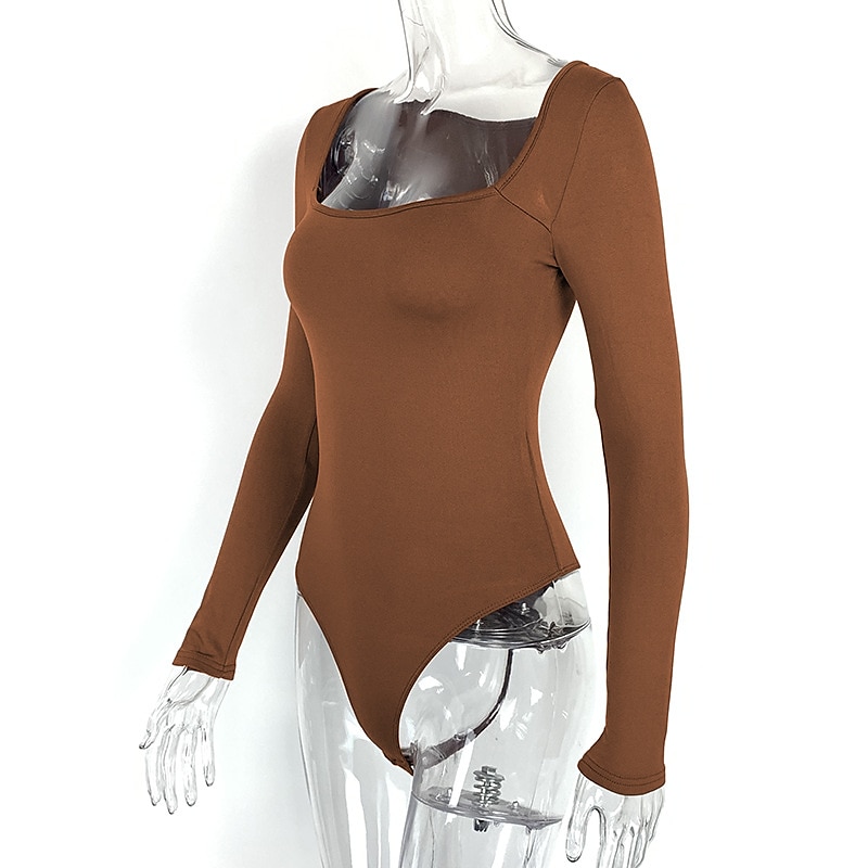 Latinamerikansk dans Trikot / Onesie Ren Färg Dam Träning Dagliga kläder Långärmad Polyester 2025 - $15.99 –P8