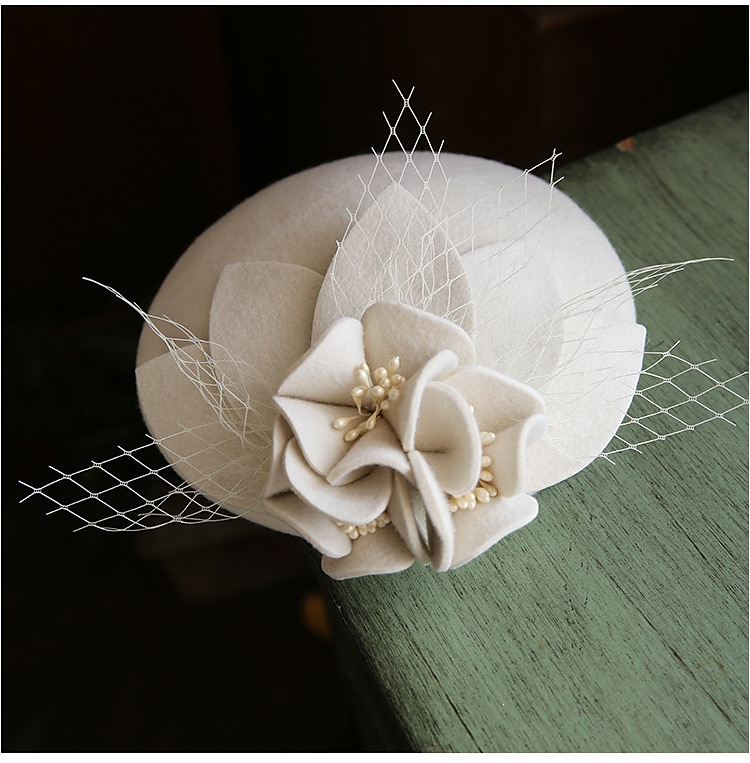 Retro Vintage 1950s Fascinator Hat Kate Middleton Women's Masquerade Party / Evening Bachelorette Party Adults Hat 2025 - $35.99 –P4