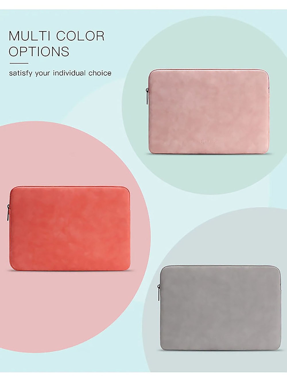 laptop sleeves litbest 10" 12" 14" veske til bærbar PC, kompatibel med macbook, hp, dell, lenovo, asus, acer, chromebook notebook, vanntett støtsikker pu skinn solid farge, for kontor&amp; skoler 2026 - $22.99 –P6