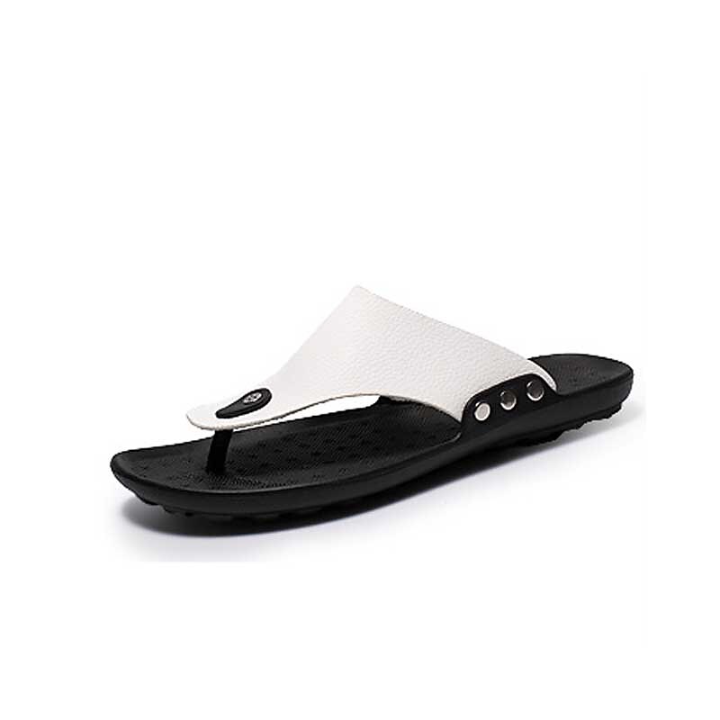 Summer Leisure Beach Shoes Men Flat Slides Sandals Flip Flops Male