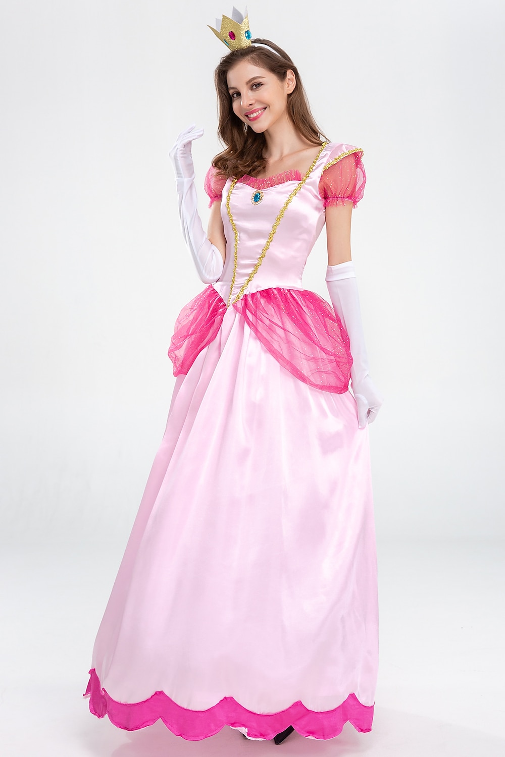 Pohádkové Princezna Peach Cosplay kostým Prázdninové šaty Sladký Filmové kostýmy for Dámské Dospělé Plesová maškaráda loučení se svobodou nevěsty 2025 - $56.99 –P4