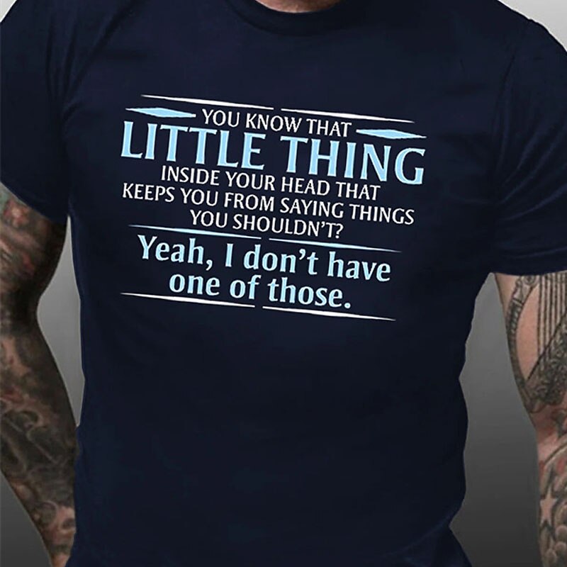Voor heren Grafisch Brief T-shirt Informele stijl 100% katoen Korte mouw Grafisch Shirt Zwart Rood Marineblauw Comfortabel T-shirt Straat Casual Modeontwerper kleding 2025 - $15.99 –P1