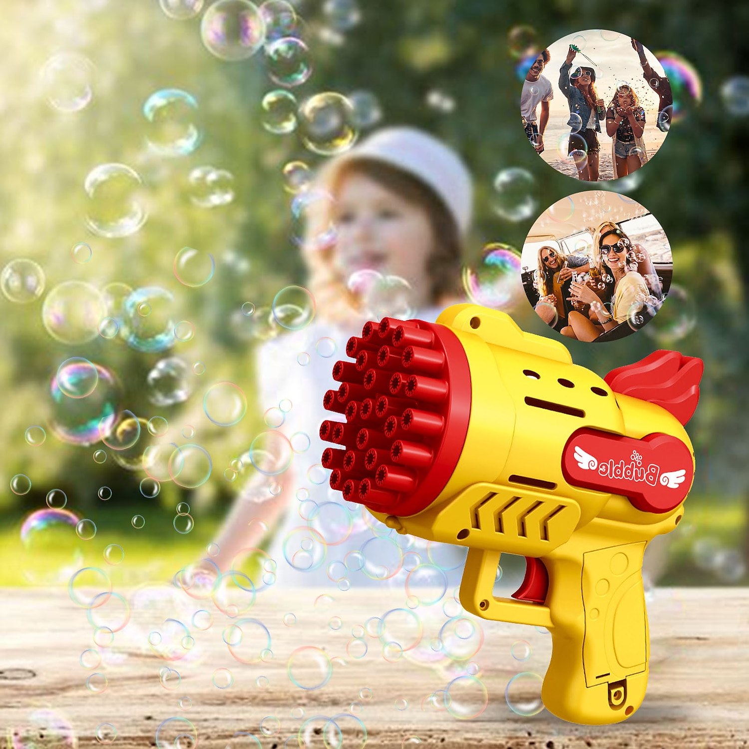 raket bubbelpistol 29 håls automatisk såpbubblor maskin utomhusleksak för barn födelsedagspresenter bröllopsfest sommarpojkar present 2025 - $21.99 –P16