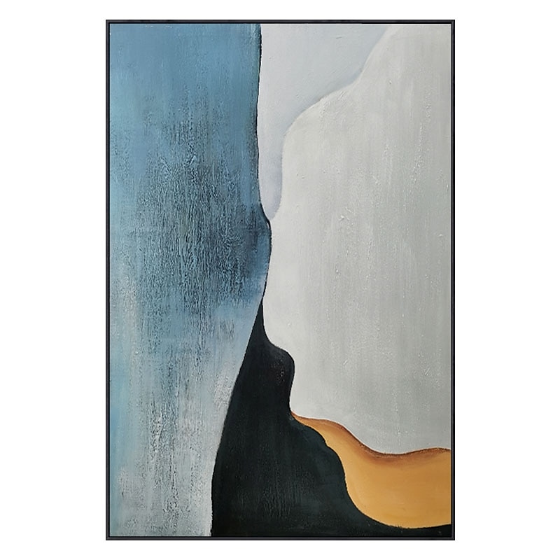 Handmade Hand Painted Oil Painting Wall Art Modern Abstract Blue Painting Canvas Paintings Home Decoration Decor Rolled Canvas No Frame Unstretched 2025 - $83.99 –P1