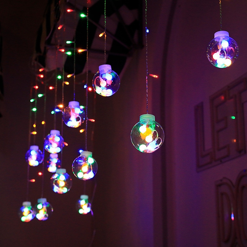 energia solare led sfera dei desideri stringa di luce fata flessibile filo di rame stringa di luce per tenda per giardino cortile vacanza festa di natale illuminazione decorativa colorata del 2025 a $58.99 –P12