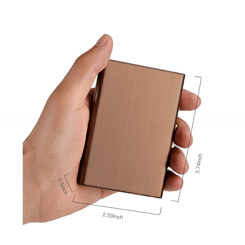 Credit Card Holder Stainless Steel Credit Card Case Metal ID Card Holder RFID Wallets Business Card Holder for Women or Men 2025 - $11.99 –P12