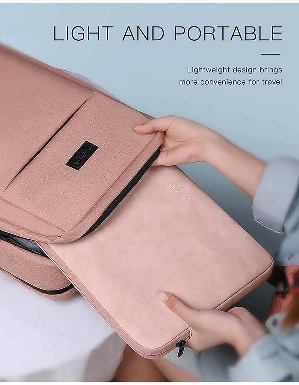 laptop sleeves litbest 10" 12" 14" veske til bærbar PC, kompatibel med macbook, hp, dell, lenovo, asus, acer, chromebook notebook, vanntett støtsikker pu skinn solid farge, for kontor&amp; skoler 2026 - $22.99 –P8
