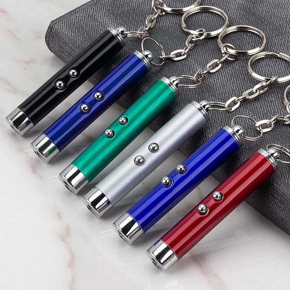 3PCS Laser Pointer Toy Mini Cat Dog Fun Pointer Red Light Laser LED Training Torch Pet Toys Pen 2-In-1 Cat Pet Toy Red Laser Light LED Pointer 2025 - $15.49 –P1