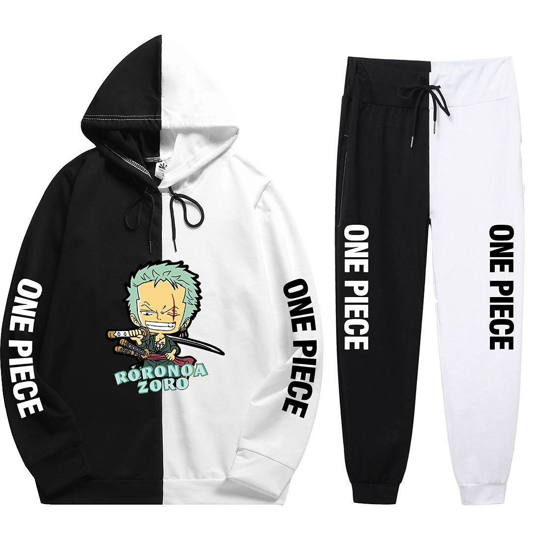 One Piece Monkey D. Luffy Pants Outfits Hoodie Anime Harajuku