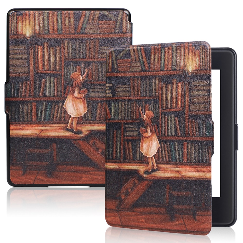 Tavoletta Custodie cover Per Amazon Kindle Paperwhite 6,8'' 11° Kindle 6"(10th Gen-2019) Manico Sveglia / Spegnimento automatico intelligente Resistente agli urti Pop art Simil-legno Fantasia del 2025 a $19.99 –P4