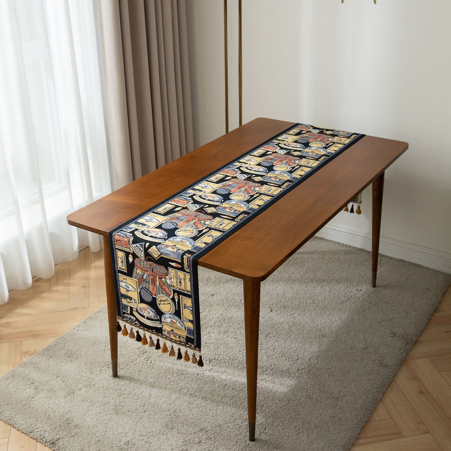 maalaistalon pöytäjalka vintage pöytäliina puuvillapellavaiset pöytäkoristeet ruokailujuhliin 2026 - $19.99 –P1