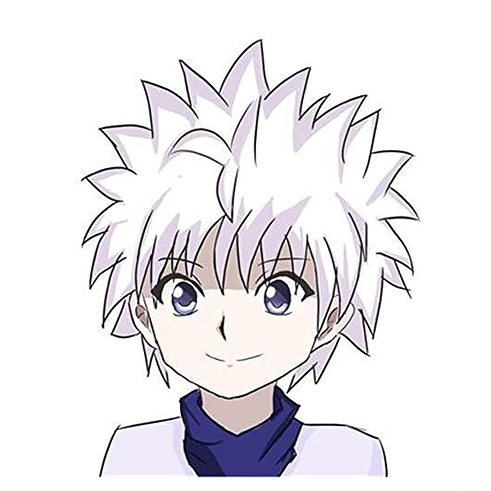 Hunter Hunter Killua Zoldyck parrucca cosplay anime giapponese parrucca argento cosplay parrucche di Halloween del 2025 a $21.99 –P2