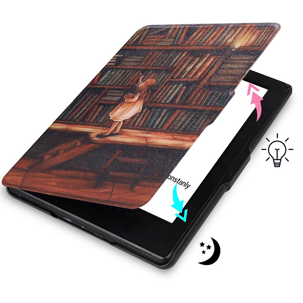Tavoletta Custodie cover Per Amazon Kindle Paperwhite 6,8'' 11° Kindle 6"(10th Gen-2019) Manico Sveglia / Spegnimento automatico intelligente Resistente agli urti Pop art Simil-legno Fantasia del 2025 a $19.99 –P10
