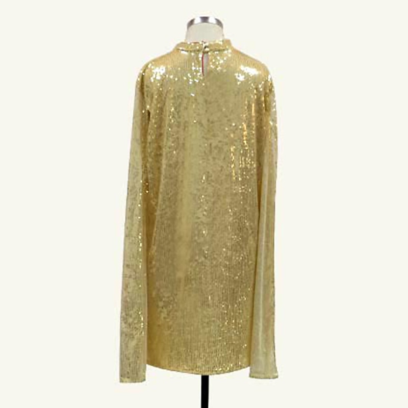 Elegancja Ryczące 20s 1920 roku Nad kolano Sukienka w stylu lat 20-tych Sukienka Peleryna Rękawy Splicie Gość weselny Cekiny Damskie Nowy Rok Walentynki Bal maskowy Ślub Gość weselny Wydarzenie 2025 - $60.99 –P10