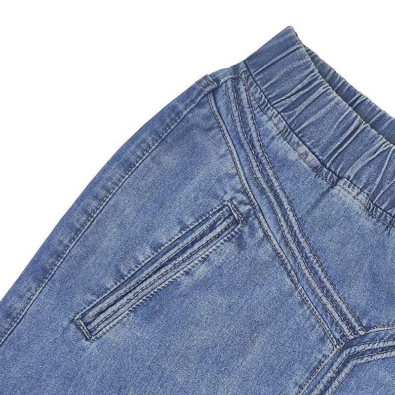 Damen Rock Langer Rock Modisch Sommer Maxi Röcke Einfarbig Tasche Urlaub Büro / Geschäftlich Blau Grau Leicht Blau Sommer Denim 2025 - $32.99 –P1