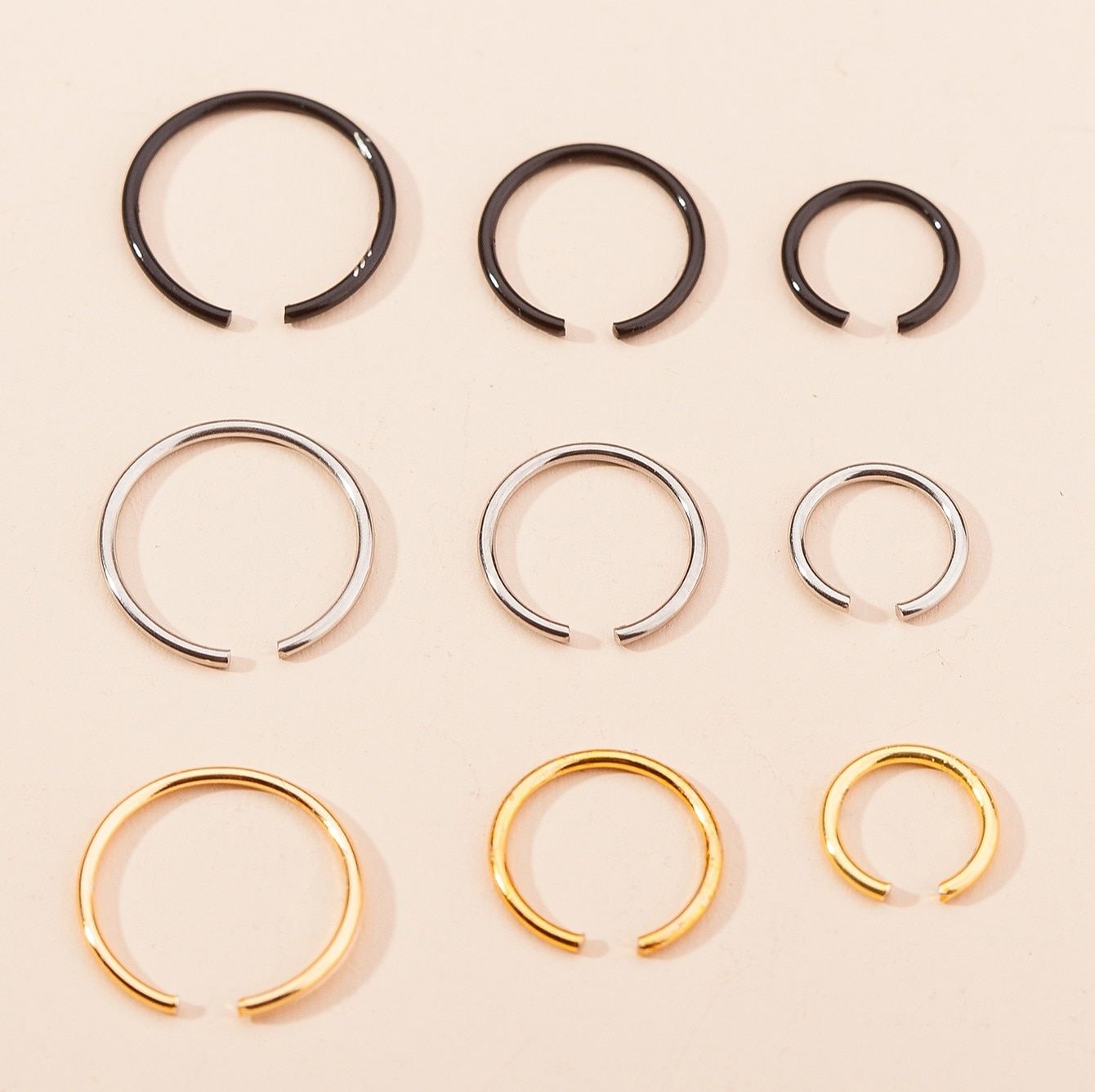 Aro do nariz / pino do nariz / piercing no nariz Personalizada à moda Artistíco Mulheres Bijuteria de Corpo Para Feriado Encontro Clássico Aço Inoxidável + Plástico ABS Palhaço Como na Foto 9pcs de 2025 por $4.49 –P2