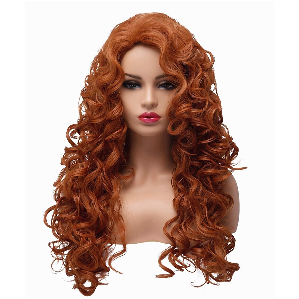 Long Hair Curly Wavy Full Head Wigs for Women Cosplay Party Hairpiece Halloween Wigs 2025 - $24.99 –P9