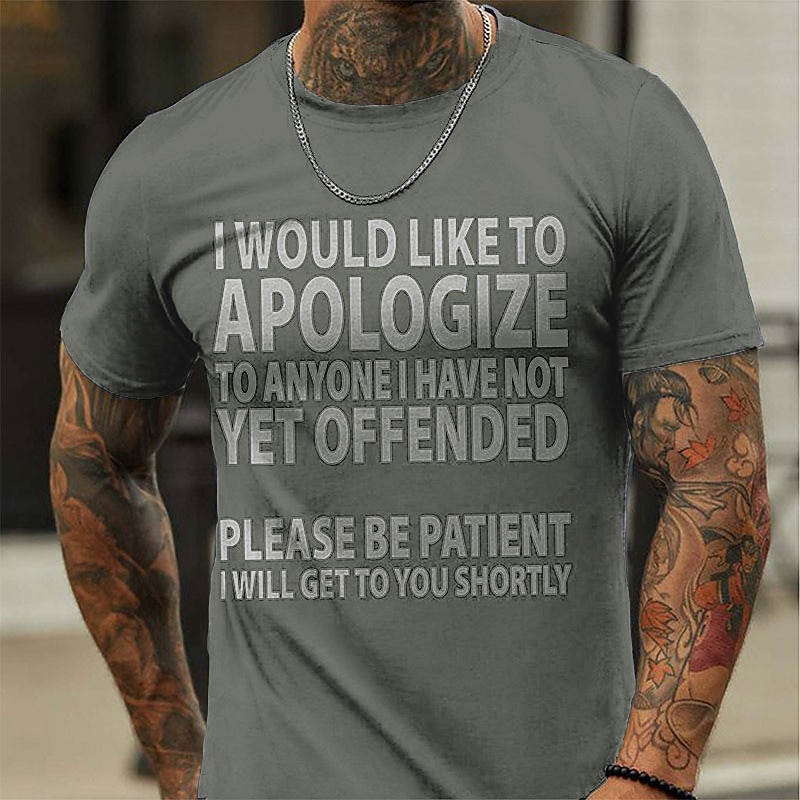 2025年 男性用 レタード Tシャツ カジュアルスタイル コットン１００％ 半袖 グラフィック シャツ ワイン ヘザーグレー ブラック 快適なTシャツ バケーション カジュアル ファッションデザイナーの衣類  コレクション – $15.99 –P4