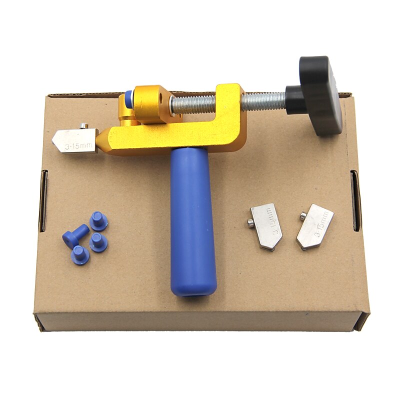 Diamant glassnijder voor glas tegels snijden 2 in 1 glassnijder set handleiding bouw tool tegelsnijder 8 stks hele set dropship 2025 - $20.99 –P14