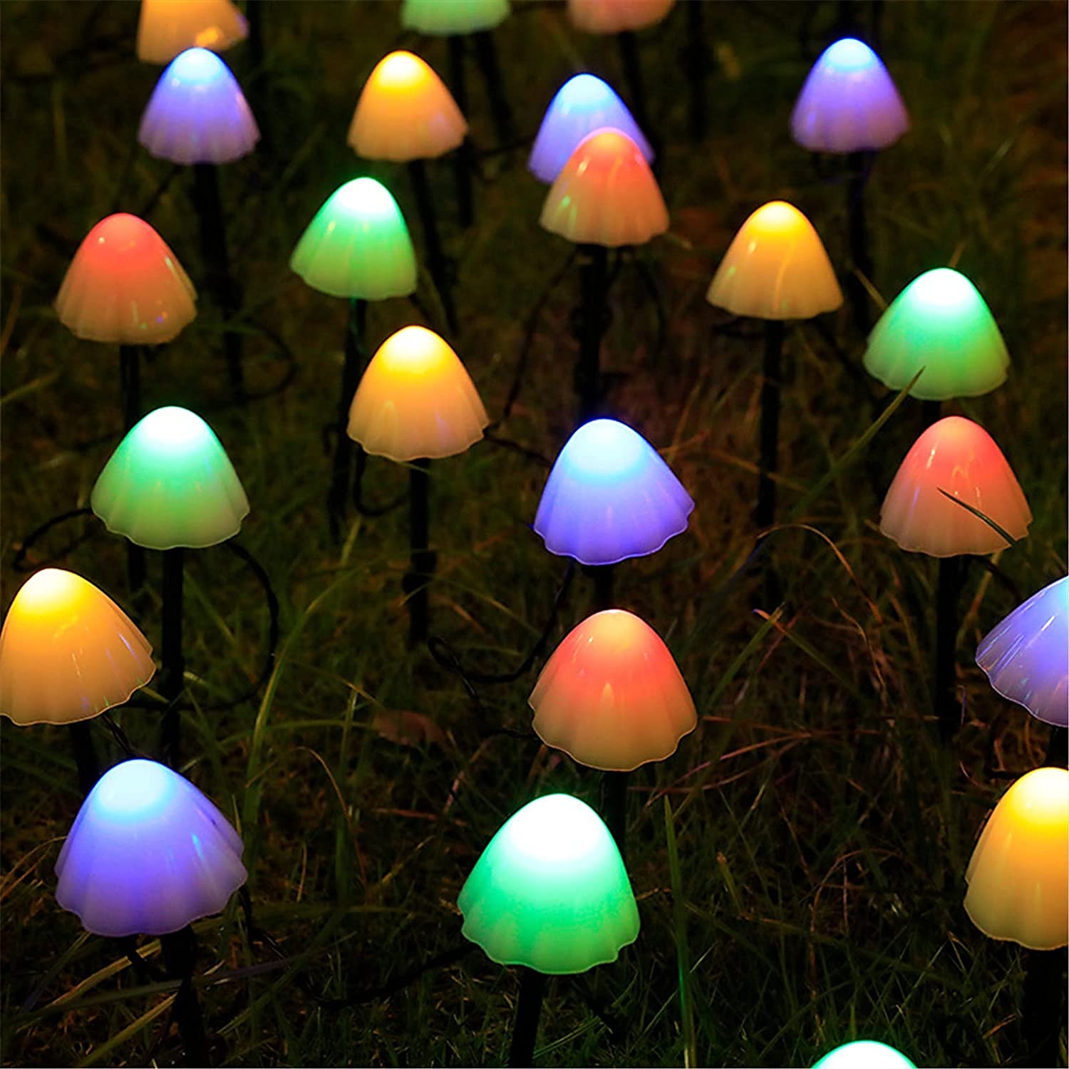 LED Solar String Light Outdoor Garden Decoration Mushroom Lights IP65 Waterproof Garland Patio Decor Outdoor Solar Lights Fairy Light 2025 - $22.99 –P4