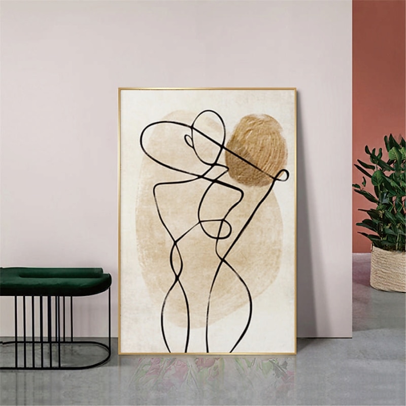 handgemaltes handgemachtes Ölgemälde elegante Dame Heimdekoration Dekor gerollte Leinwand Mode moderne Gemälde 2025 - $141.99 –P9